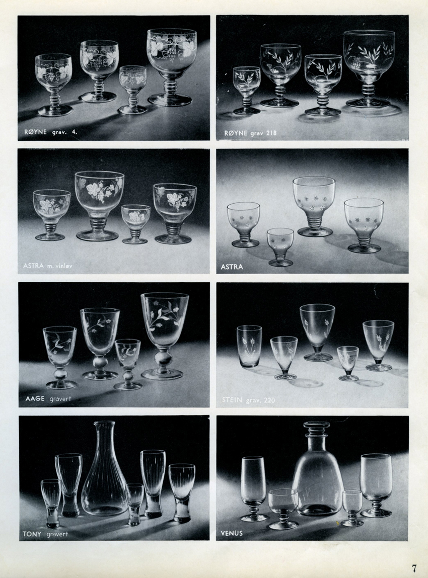 HADELAND GLASSVERK – OMFANGSRIK PRODUKTKATALOG FRA 1955 – Mats Linder