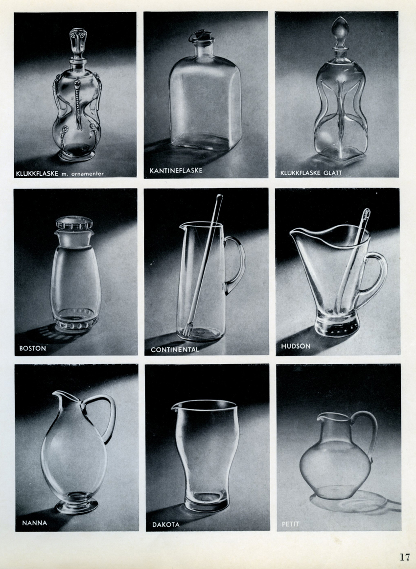 HADELAND GLASSVERK – OMFANGSRIK PRODUKTKATALOG FRA 1955 – Mats Linder