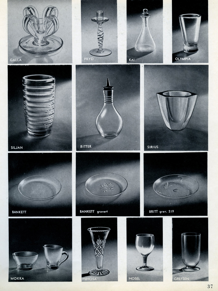 HADELAND GLASSVERK – OMFANGSRIK PRODUKTKATALOG FRA 1955 – Mats Linder