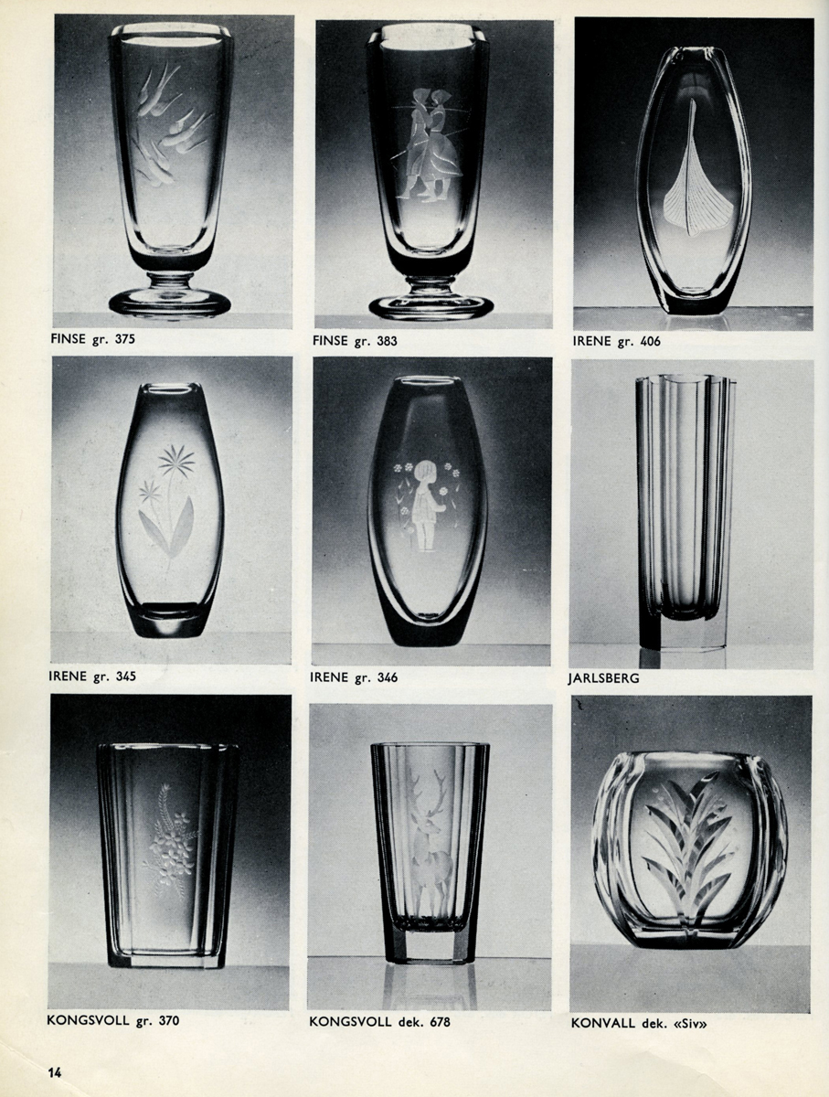 HADELAND GLASSVERK – PRODUKTKATALOG FRA 1965 – Mats Linder