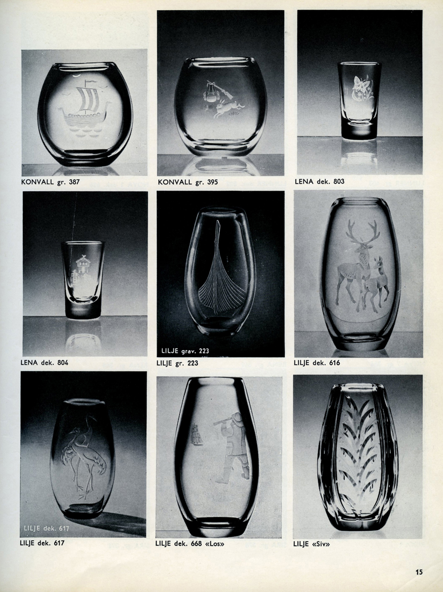 HADELAND GLASSVERK – PRODUKTKATALOG FRA 1965 – Mats Linder