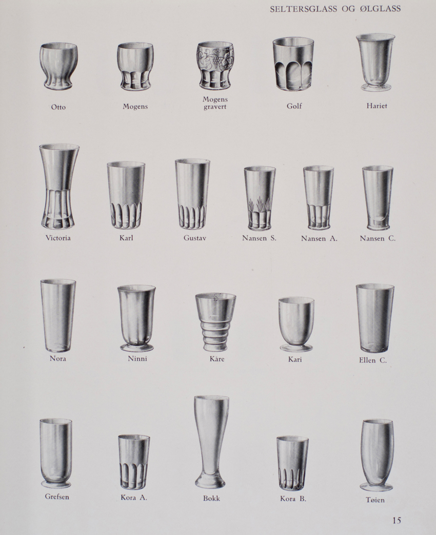 HADELAND GLASSVERK – KATALOG FRA 1933 – Mats Linder