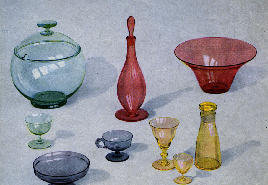 HADELAND GLASSVERK – KATALOG OVER FARGET GLASS FRA 1933 – Mats Linder