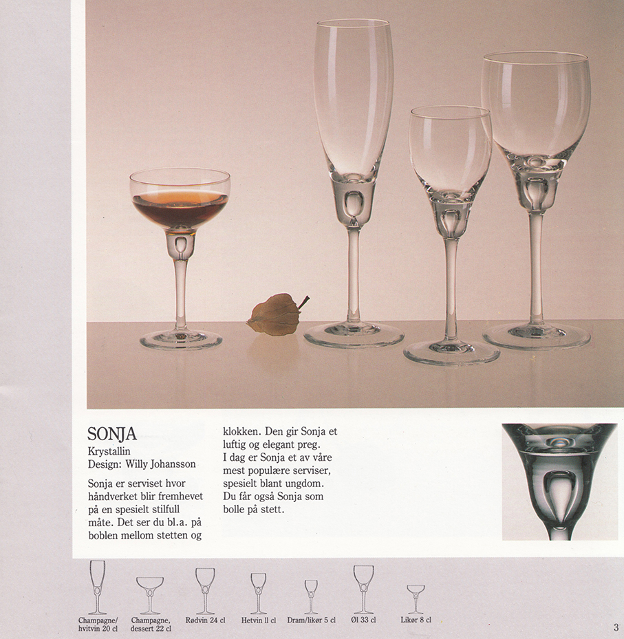 HADELAND GLASSVERK – VINGLASS OG BARGLASS – Mats Linder