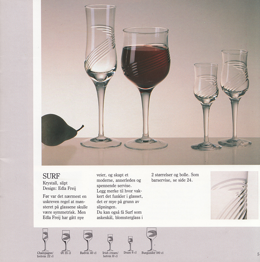 HADELAND GLASSVERK – VINGLASS OG BARGLASS – Mats Linder