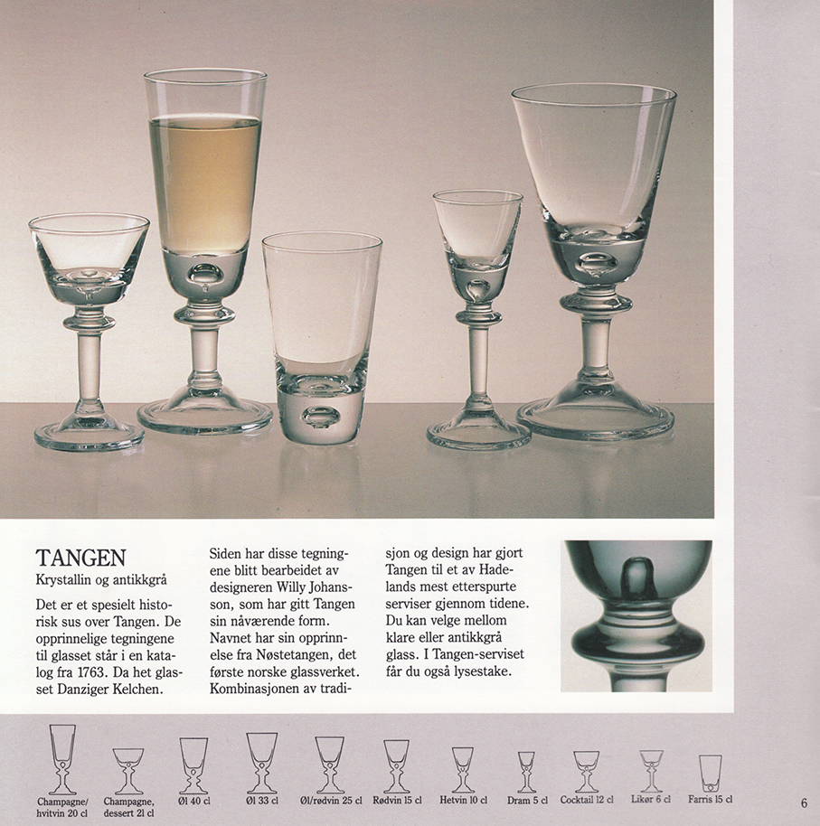 HADELAND GLASSVERK – VINGLASS OG BARGLASS – Mats Linder