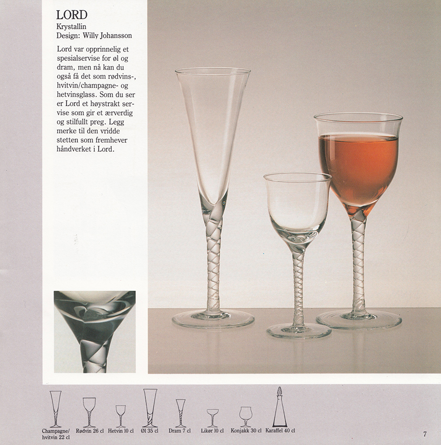 HADELAND GLASSVERK – VINGLASS OG BARGLASS – Mats Linder