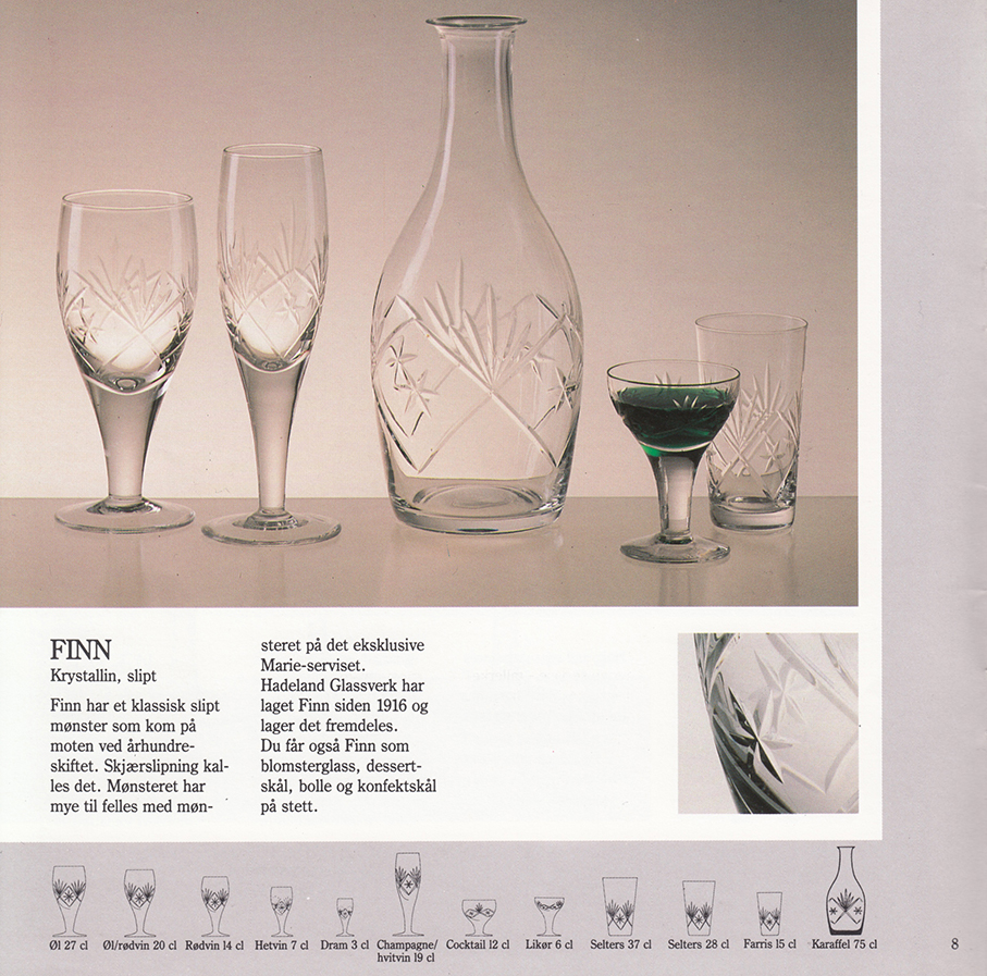 HADELAND GLASSVERK – VINGLASS OG BARGLASS – Mats Linder