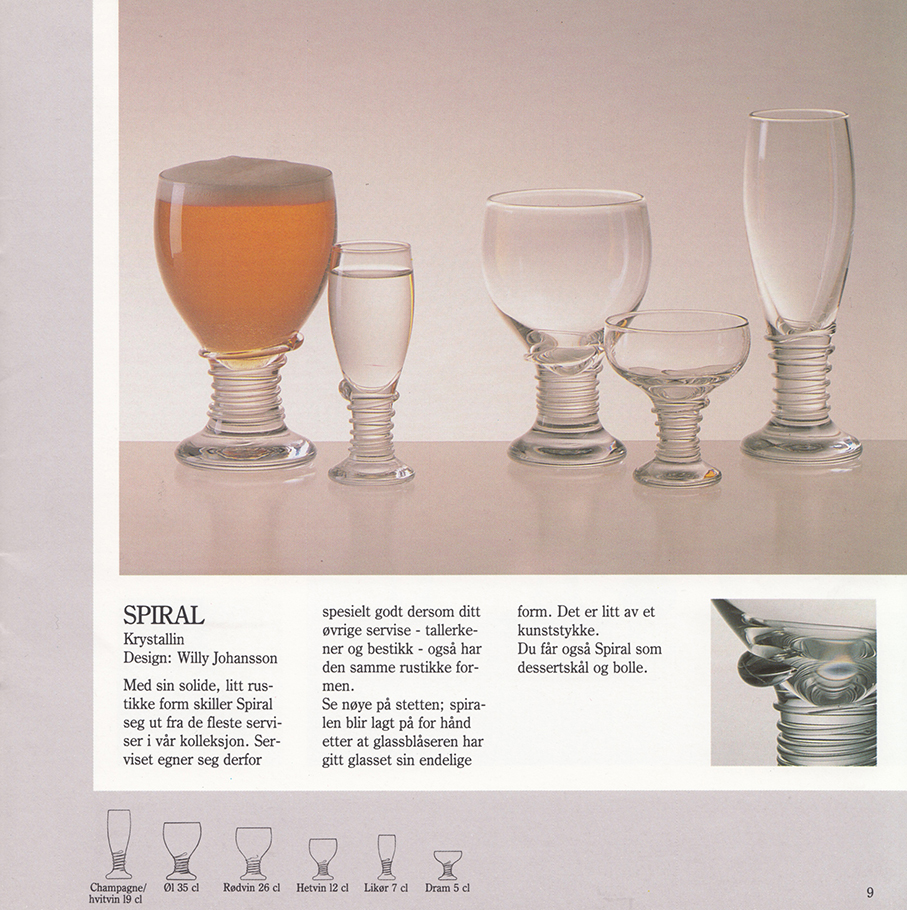 HADELAND GLASSVERK – VINGLASS OG BARGLASS – Mats Linder